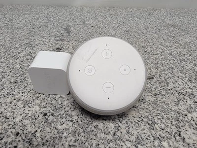 Amazon Echo Dot 3rd Gen Smart Speaker Glacier White D9N29T  - Image 1 of 4