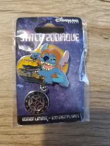 DLRP Disney Paris Stitch Zodiac Leo Lion Pin LE 600 Zodiaque Dangle - Picture 1 of 2