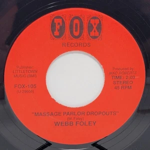 Webb Foley Massage / Strange Little 7" 45rpm EX Vinyl Schallplatte 70er 45 - Bild 1 von 2