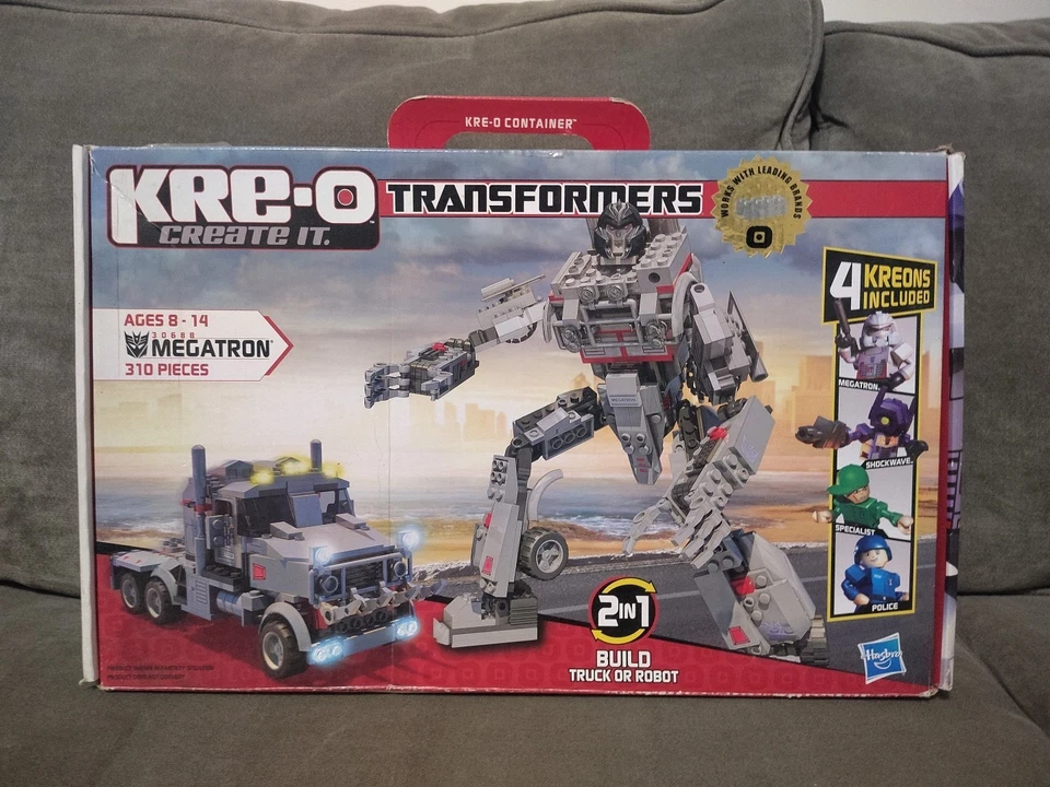 Kreo 变形金刚 Megatron 建筑套件玩具人偶缺少 KREONS!!! 没有手册!! — 第 1/3 张图片