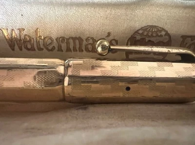 WATERMAN Stift Füllfederhalter mit Versenkbarer Feder Gold 14KT Vintage - Bild 1 von 4