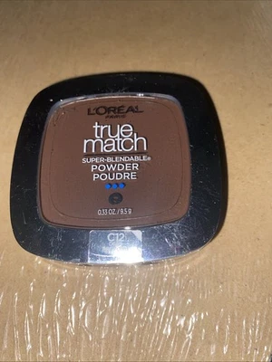 L'oreal Paris True Match Super Blendable Powder Foundation C12 Deep NEW - Image 1 of 2