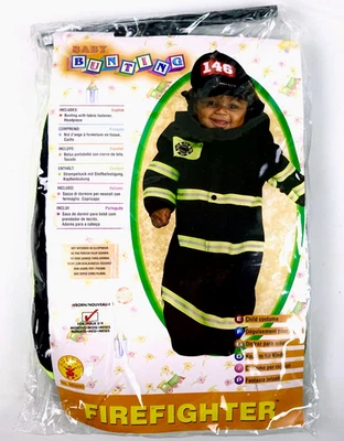 Rubíes Bombero Halloween Disfraz Recién Nacido 0-9 Meses Bebé Bunting con Sombrero Foto 1 de 4