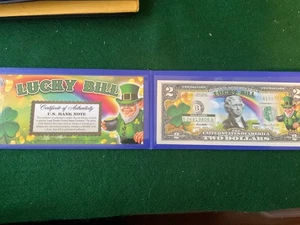 2 $ Gedenkbanknote, Glücksschein mit Kobolden - R40c - Bild 1 von 3