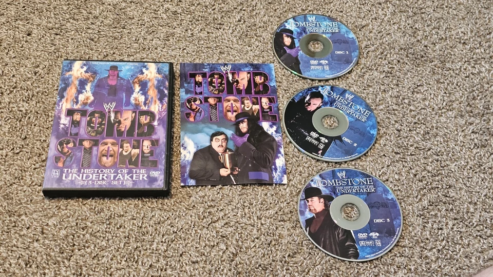 wwe TOMBSTONE THE HISTORY OF THE UNDERTAKER 3-DISC SET dvd wrestling 2005 - Image 1 of 1