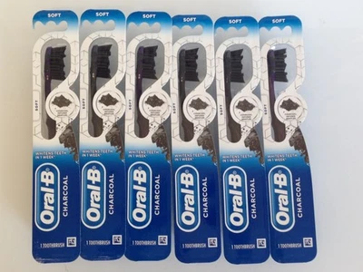 Oral-B Charcoal Infused Bristles, Soft Whitening Toothbrush - 6 Pack - Image 1 of 4