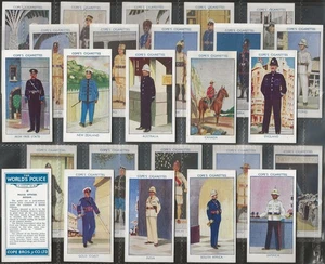 COPE COPES-FULL SET- THE WORLDS POLICE 1937 (25 CARDS) EXCELLENT - Picture 1 of 1