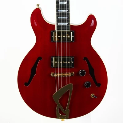 Hamer EE. UU. 2001 Newport Pro personalizado rojo rubí jazz ¡con cordal trapecio! Foto 1 de 4