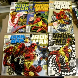Marvel 1994 6 Hefte Iron Man 301 302 303 303 304 305 306gb NM Crash & Burn - Bild 1 von 8