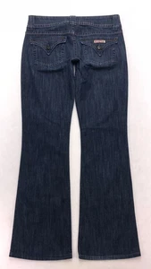 Pantalones de mezclilla elásticos de tiro bajo R47 Hudson hechos en EE. UU. talla 28 (medidas dobladillo 30x31") - Imagen 1 de 9