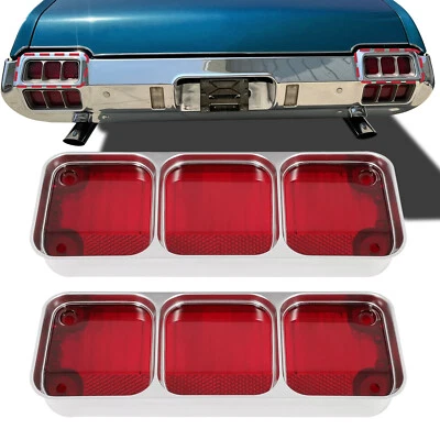 LH+RH Upper Halogen Tail Light Assembly For 1972 Oldsmobile Cutlass Supreme 442 Foto 1 de 4