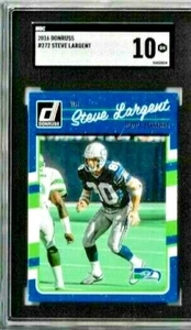 2016 Donruss Elite Steve Largent SGC 10 - Picture 1 of 2