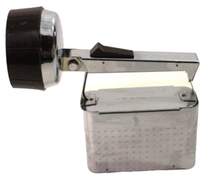 Vintage Burgess Battery Steel Radar Mate Lantern Flashlight JR1 Works Perfect - Picture 1 of 11