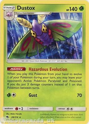 Dustox 28/214 Rare :: Lost Thunder :: Mint Pokemon Card