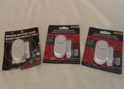 Lote De 3 Alarmas Ventanas Y Puertas Fácil De Instalar Sistema De Alerta Piercing Sonido Foto 1 de 4
