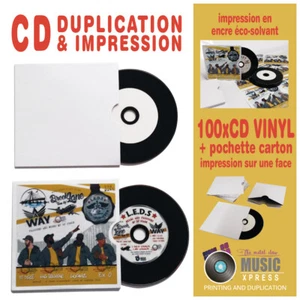 100 CD VINYL + POCHETTE CARTON RECTO SEUL - CD Duplication - Bild 1 von 5