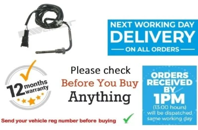 Sensore temperatura gas di scarico per VAUXHALL SIGNUM 3.0 V6 CDTI adatto a dopo gatto  - Immagine 1 di 4