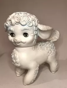 Vintage 1961 Edward Mobley Arrow Rubber Co Squeak Toy Sheep Lamb Sleepy Eyes - Picture 1 of 10