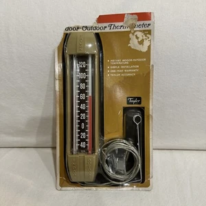 Vintage Taylor Indoor Outdoor Thermometer 5336 Sealed in Package - Picture 1 of 9