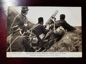 CPA MILITARIA - BELGIQUE - MITRAILLEUSE BELGE DANS LES DUNES - Imagen 1 de 2