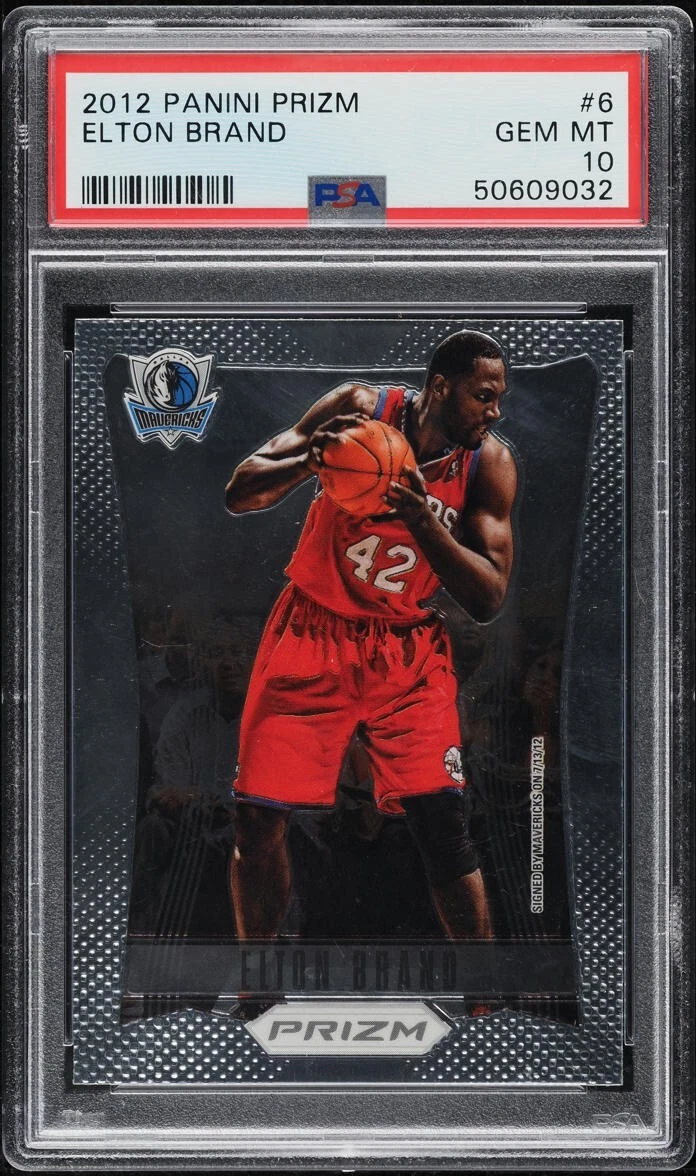 2012 PANINI PRIZM ELTON BRAND #6 PSA 10 GEM MINT POP 26