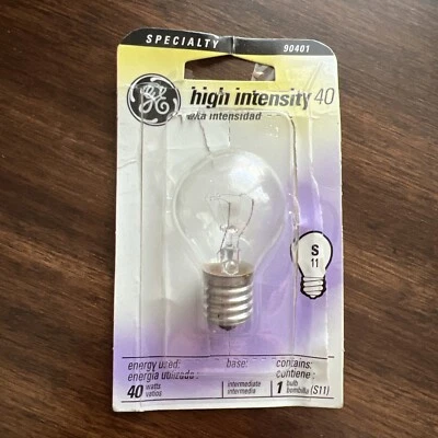 BULB 40 W GE S11 HIGH INTENSITY 90401  E17 Base microwave Oven 40S11N - Image 1 of 2