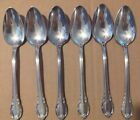 6X Lot - Is Remembrance 6" Teaspoons 1847 Rogers Vntg Silverplate Flatware Clean