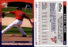 Daniel Bard 2008 Grandstand Portland Sea Dogs #NNO Card *AutographDen*