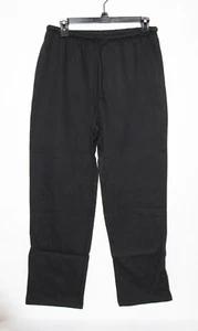 BLAIR Better-Than-Basic Drawstring Fleece Pants, Petites Size PL, Black, NEW! - Picture 1 of 3