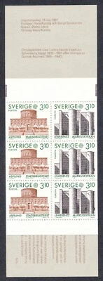 Sweden #1630b Europa Archirtecture Booklet Postage Stamps Europe 1987 Mint NH - Image 1 of 2