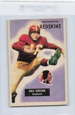 1955 Bowman #129 Dale Atkeson Redskins EX *1364 - Image 1 of 2