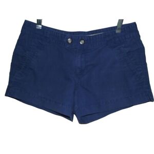 Old Navy Size 8 x 3" Blue Linen Cotton Shorts women's