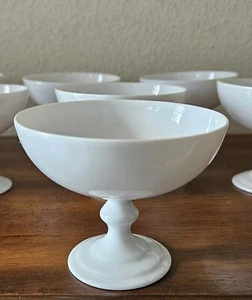 Royal Bavarian Vintage Sherbert Dessertbecher. Weiße Milch Porzellan China Lot x8 - Bild 1 von 9