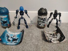 LEGO BIONICLE: Nokama (8602) and Whenua (8603), used, good condition