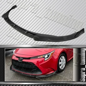 Black Front Bumper Lip Splitter Spoiler For 2020-2025 Toyota Corolla L/LE/XLE - Picture 1 of 6