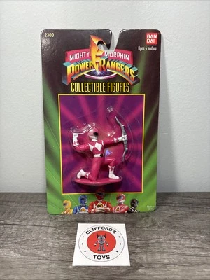 Figura de acción de colección Mighty Morphin Power Rangers Pink Ranger 1993 Bandai #2 Foto 1 de 2
