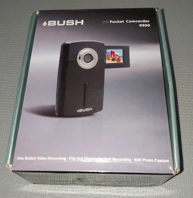 Bush 9909 HD Pocket Camcorder / still photos with LCD Screen 3x Digital Zoom - Image 1 of 4