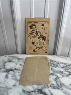 RARE! Vintage Advance 6932 - Doll Pattern ( No Envelope) Uncut - Image 1 of 2