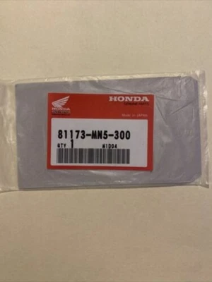 Honda Goldwing GL1500 1988-2000 OEM sello de bolsillo de maletero de goma 81173-MN5-300 Foto 1 de 3