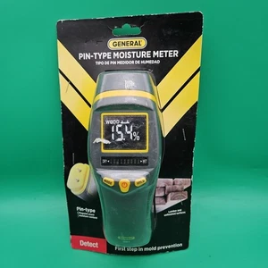 General Pin-Type Moisture Meter Detect Mold Prevention LCD Screen MM7 NEW  - Picture 1 of 5
