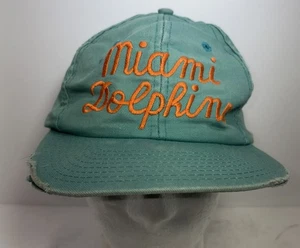 VINTAGE MIAMI DOLPHINS SNAPBACK Distressed HAT STARTER TEAM NFL - Picture 1 of 15