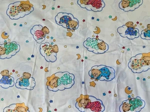 VINTAGE Teddybears on White, Princess Fabrics - 2 YDS x 44” - Picture 1 of 2