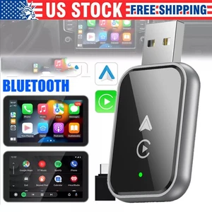 2025 Upgrade Wireless CarPlay Adapter USB for iOS 10 /Android 11 - Afbeelding 1 van 22