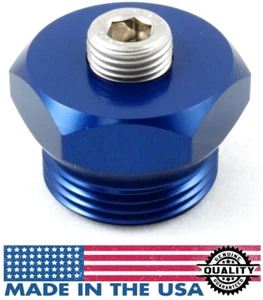 99-03 7.3L Powerstroke Diesel Billet Aluminum Air Intake Boost Port Adapter Blue - Foto 1 di 1