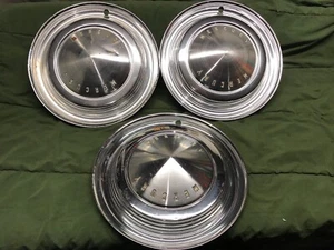 1962 1963 MERCURY HUBCAPS WHEEL COVERS 3 USED ORIGINAL 14” MERCURY - Bild 1 von 6