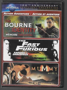The Bourne Identity + The Fast and the Furious + The Mummy (DVD, 3 Disc set) - Bild 1 von 2