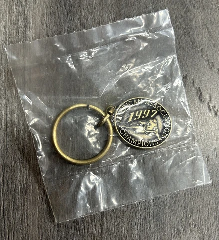 Vintage 1997 Buffalo Bisons Promotional Keychain. AA Champions. Sealed RARE Cover