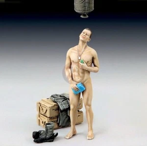 "Shower Time"" Soldado de EE. UU. Modelo Real 1/48 con Cubo de Lona 11o ACR Vietnam 955 - Imagen 1 de 1