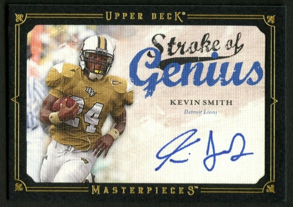凯文·史密斯 #SOG58 签名亲笔签名 2008 Upper Deck Stroke of Genius 足球卡 — 第 1/1 张图片