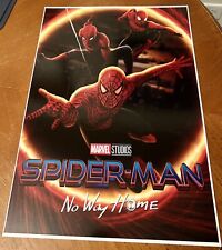 Spiderman - No Way Home - Close Up Of 3 Spideys - 18x12 Poster On Glossy Stock